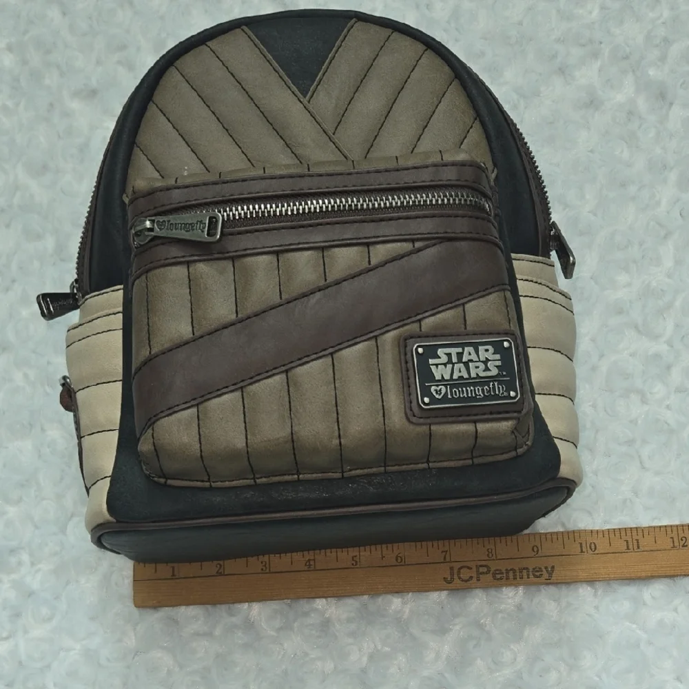 Loungefly Star Wars Brown, Tan & Black Mini Backpack